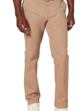 Amazon Essentials Tan Straight-Leg Chinos